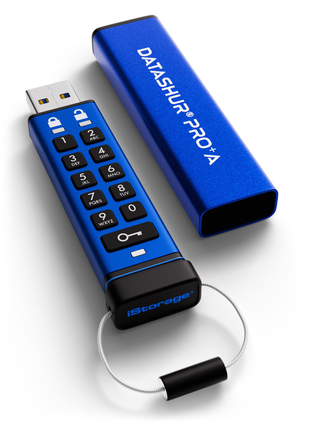 iStorage datAshur PRO+A 32GB | FIPS 140-3 Level 3 Certified | BSPA Certified | Secure USB Type-A drive | AES-XTS 256-bit Hardware Encryption | PIN protected