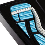 Fellowes Foot Rest Under Desk - Energizer Foot Support Ergonomic Foot Rest with 3 Height Adjustable Positions & Massage Textured Surface - Foot Rest Stool for Office & Home - Charcoal