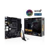 Asus TUF GAMING B550M-PLUS WIFI II, AMD B550, AM4, Micro ATX, 4 DDR4, HDMI, DP, AX Wi-Fi, 2,5 Go LAN, PCIe4, RVB, 2x M.2