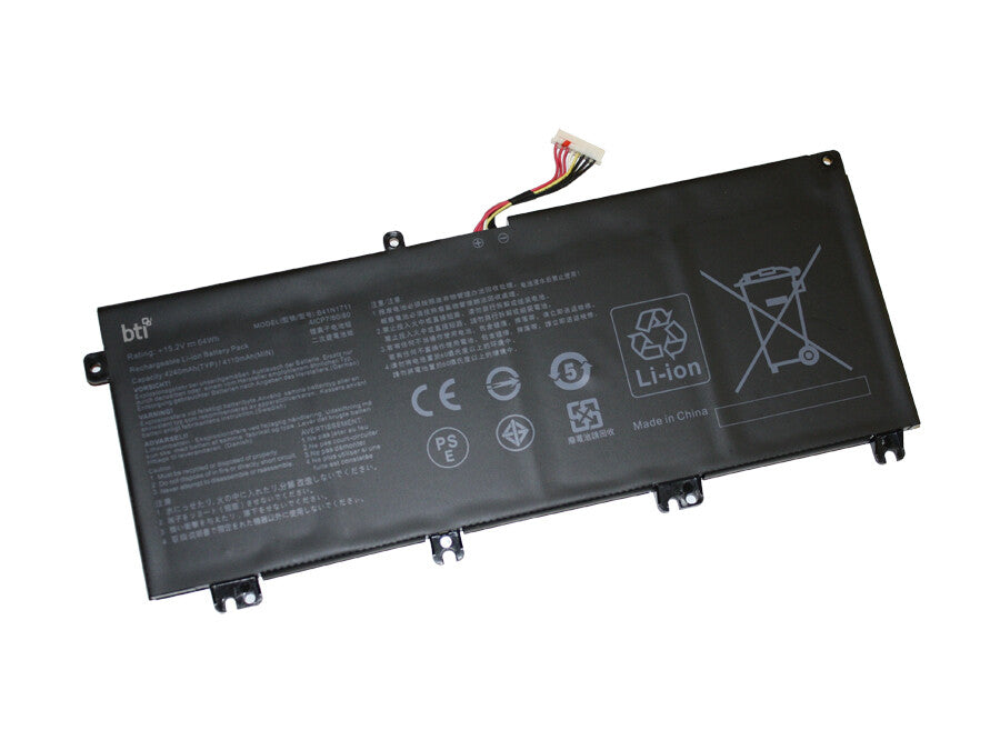 BTI B41BN9H compatible 64Wh 4-cell battery for ASUS ROG FX503VM ROG FX63V