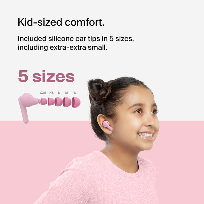 Belkin SoundForm Nano 2 Headphones Wireless In-ear Calls/Music Micro-USB Bluetooth Pink