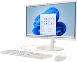 HP 22 -dg0007na Intel® Celeron® N100 54.5 cm (21.4") 1920 x 1080 pixels All-in-One PC 8 GB DDR5-SDRAM 128 GB Flash Windows 11 Home in S mode Wi-Fi 6 (802.11ax) White
