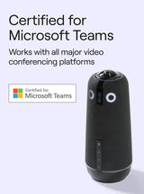 Owl Labs Meeting Owl 4+ 360-Degree, 4K Smart Video Conference Camera, Microphone and Speaker (Automatic Speaker Focus, Smart Zooming and Noise Equalising)