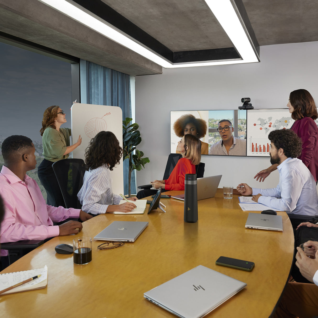 HP Poly Studio E60 Smart Camera 4K MPTZ with 12x Optical Zoom