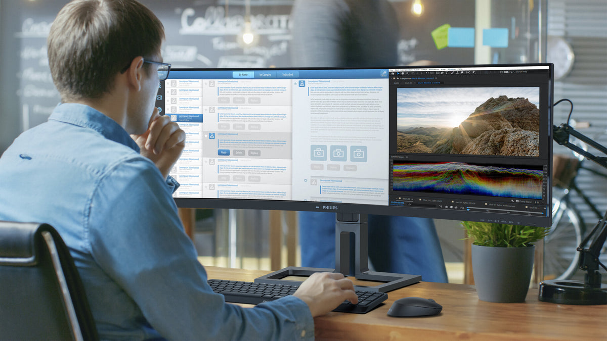 Philips 6000 series 45B1U6900C/00 computer monitor 113 cm (44.5") 5120 x 1440 pixels UltraWide Dual Quad HD LED Black