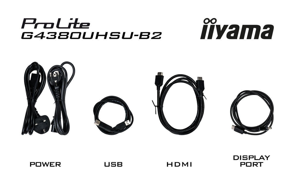 iiyama G-MASTER G4380UHSU-B2 computer monitor 108 cm (42.5") 3840 x 2160 pixels 4K Ultra HD LED Black