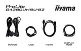 iiyama G-MASTER G4380UHSU-B2 computer monitor 108 cm (42.5") 3840 x 2160 pixels 4K Ultra HD LED Black