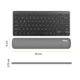 Fellowes Keyboard Wrist Rest Breyta Compact Keyboard Wrist Support with Antibacterial Protection Ergonomic Wrist Support Grey