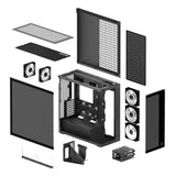 ARCTIC Xtender VG (Black) Premium E-ATX PC Case with Vertical GPU Mounting