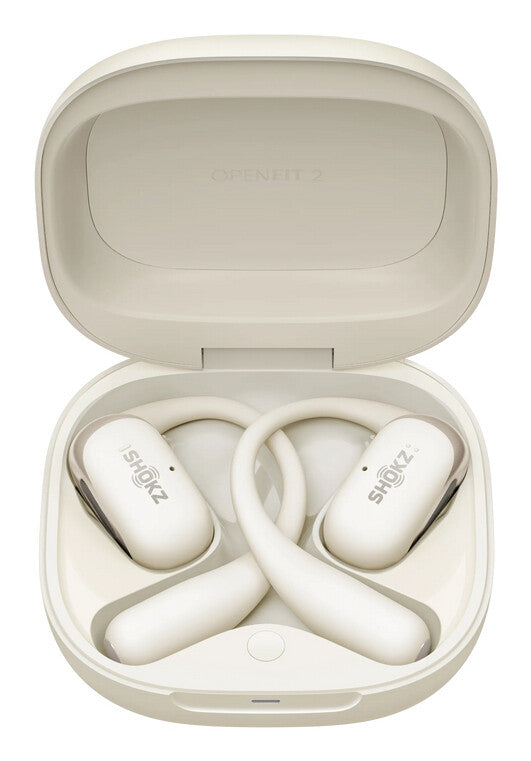 SHOKZ OpenFit 2 Headphones Wireless Ear-hook Calls/Music/Sport/Everyday Beige