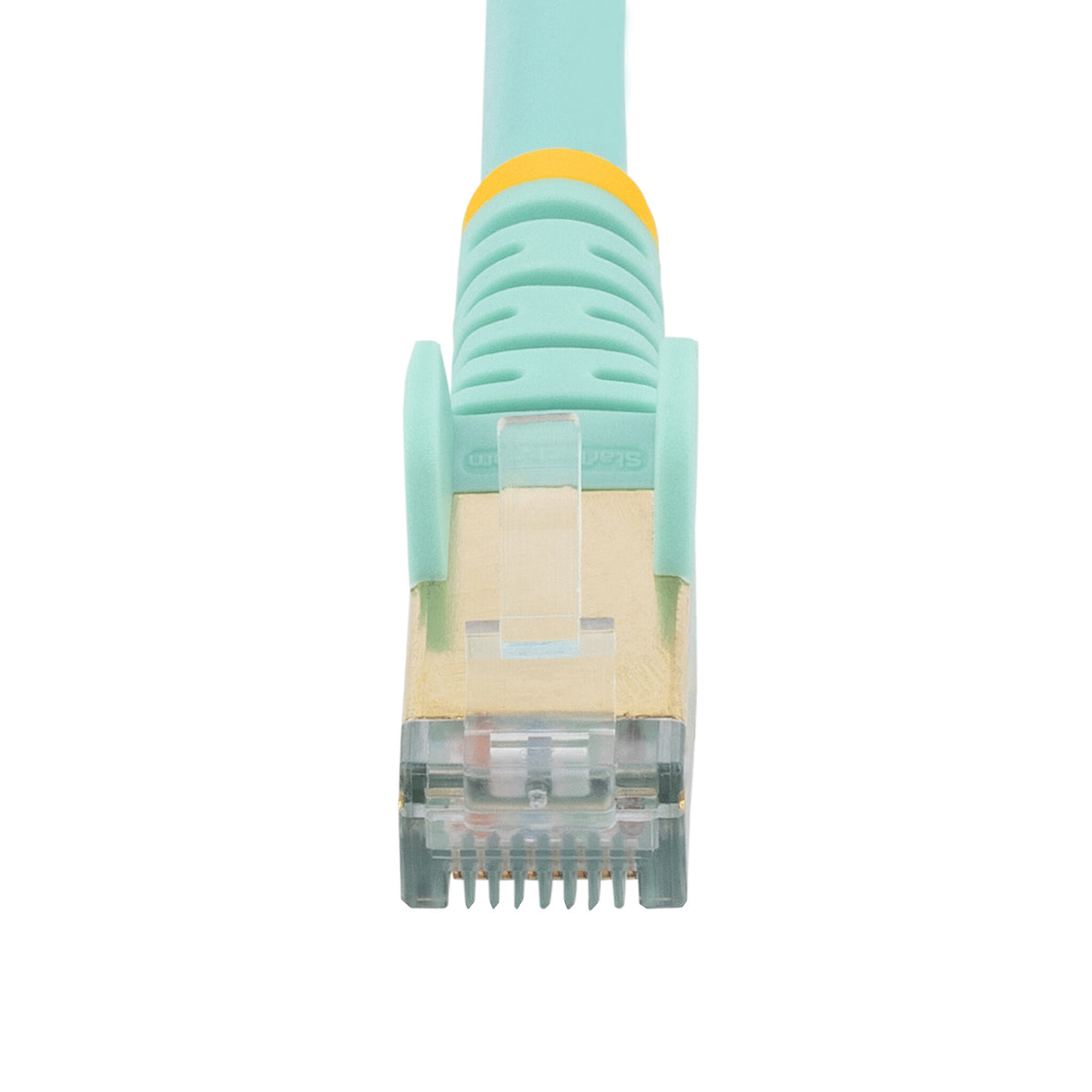 StarTech.com 1m CAT6a Ethernet Cable - 10 Gigabit Shielded Snagless RJ45 100W PoE Patch Cord - 10GbE STP Network Cable w/Strain Relief - Aqua Fluke Tested/Wiring is UL Certified/TIA