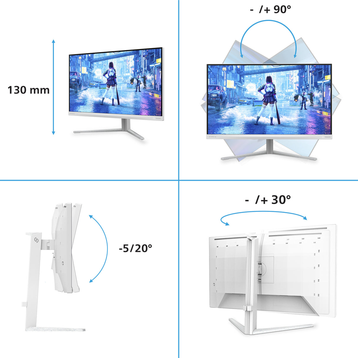 Philips 27M2N5201P/00 computer monitor 68.6 cm (27") 1920 x 1080 pixels White