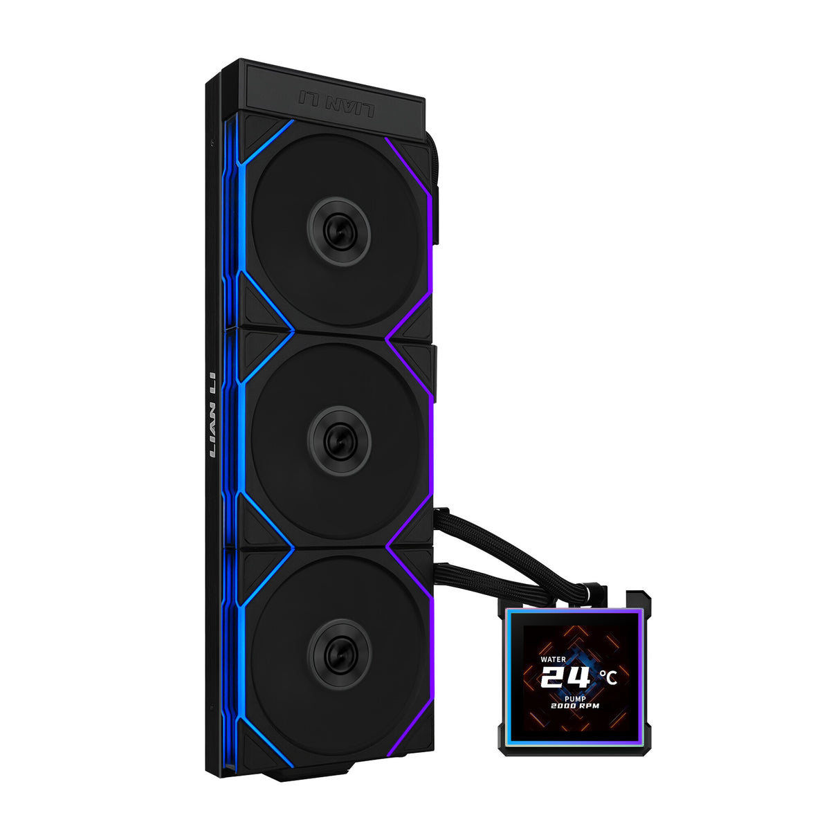 Lian Li HydroShift II LCD-S 360 TL Processor Liquid cooling kit 12 cm Black 1 pc(s)