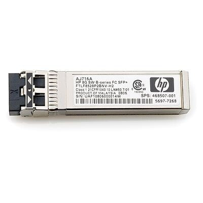 HP 8Gb Shortwave B-series Fibre Channel 1 Pack SFP+ Transceiver network media converter