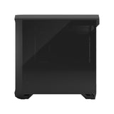 Fractal Design Torrent Compact (Light TG RGB) Caja para juegos con ventanas de vidrio tintado claro, E-ATX, 2 ventiladores RGB, concentrador de ventilador, tira RGB en cubierta de fuente de alimentación, rejilla frontal, USB-C