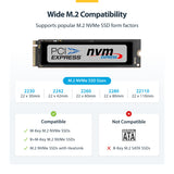 StarTech.com USB-C/USB-A to M.2 NVMe Dock Adapter, 10Gbps, Tool-Free External M.2 NVMe SSD Reader, B+M/M-Key