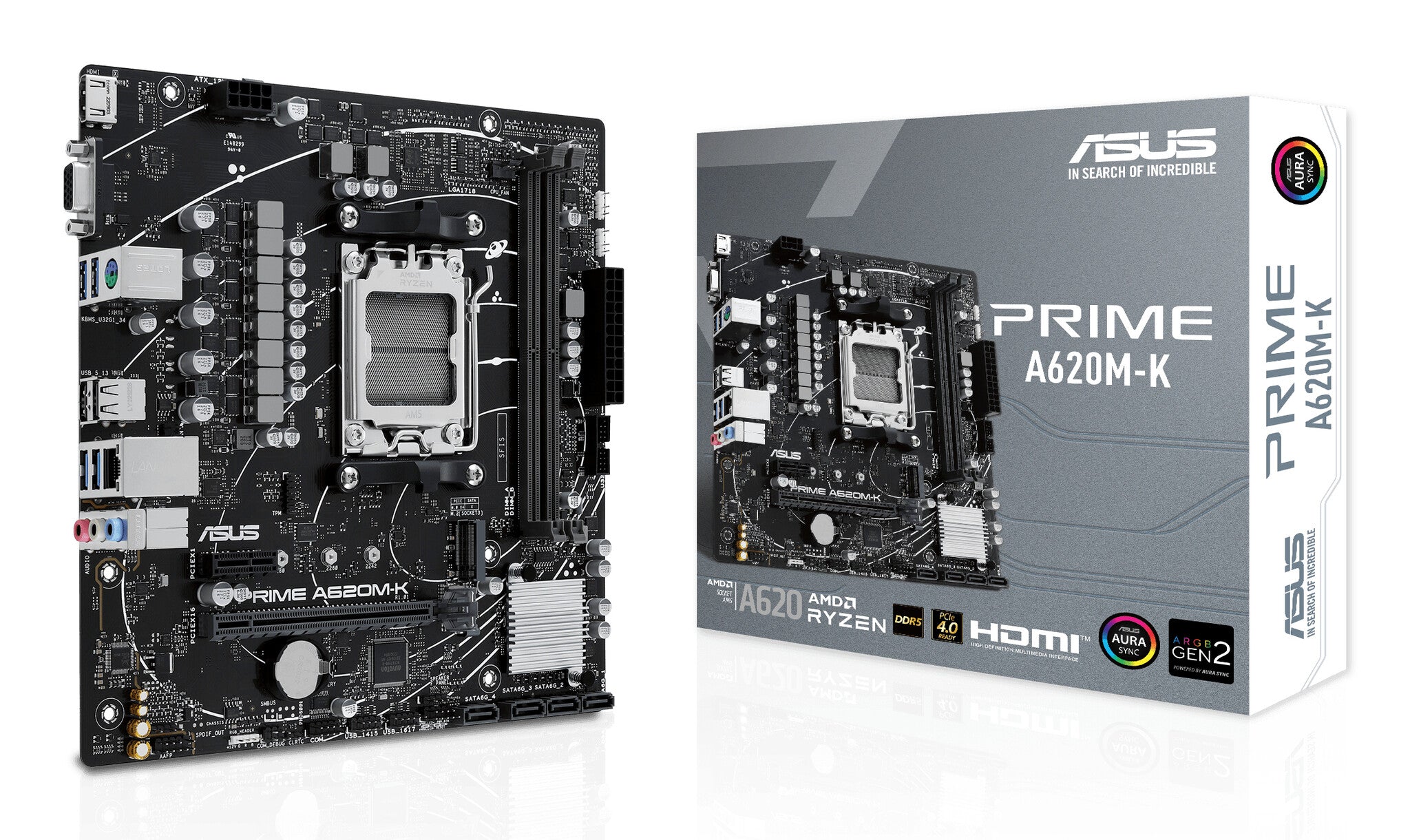 ASUS PRIME A620M-K AMD A620 Socket AM5 micro ATX – Direct