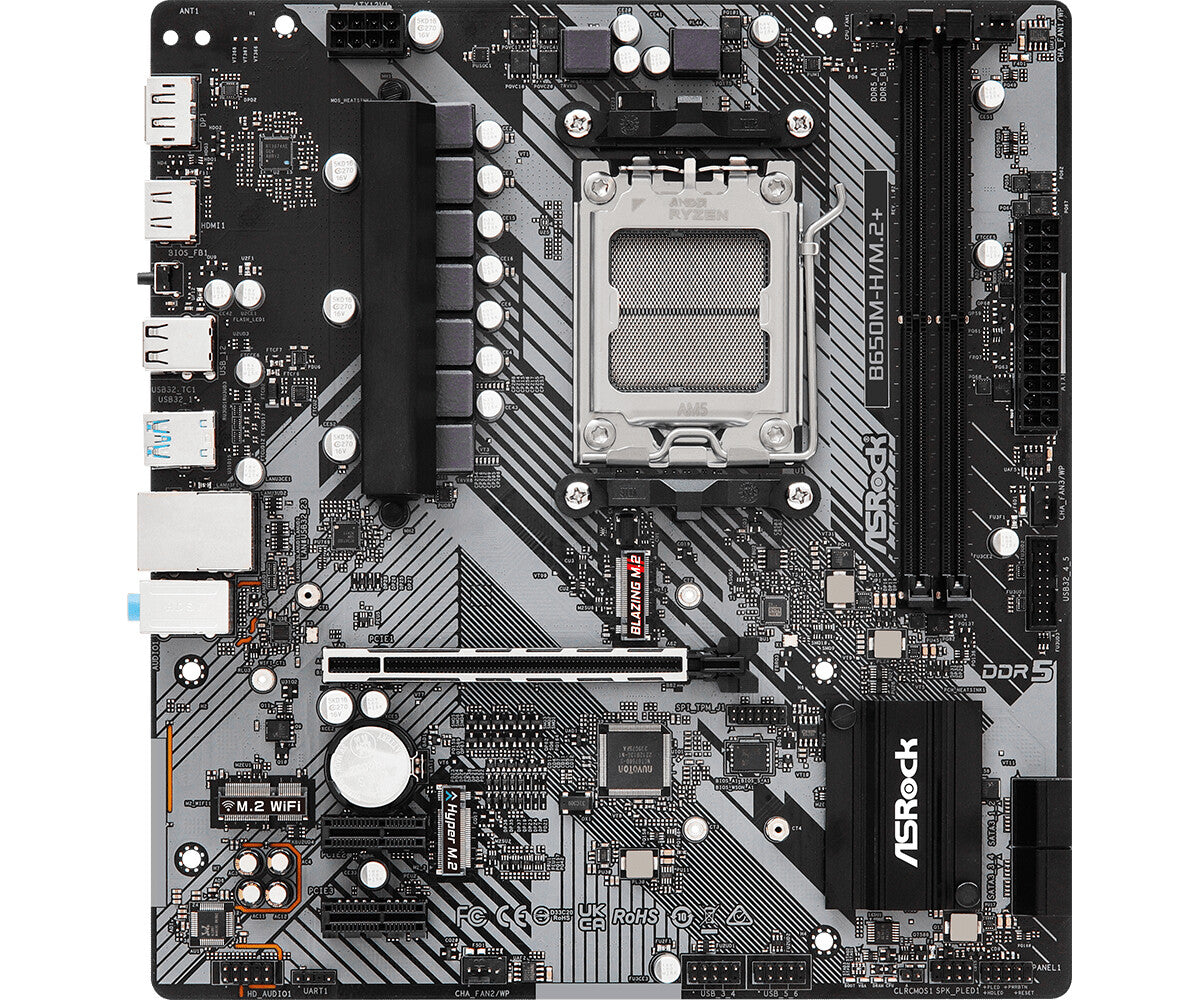 Asrock B650M-H/M.2+ AMD B650 Socket AM5 micro ATX