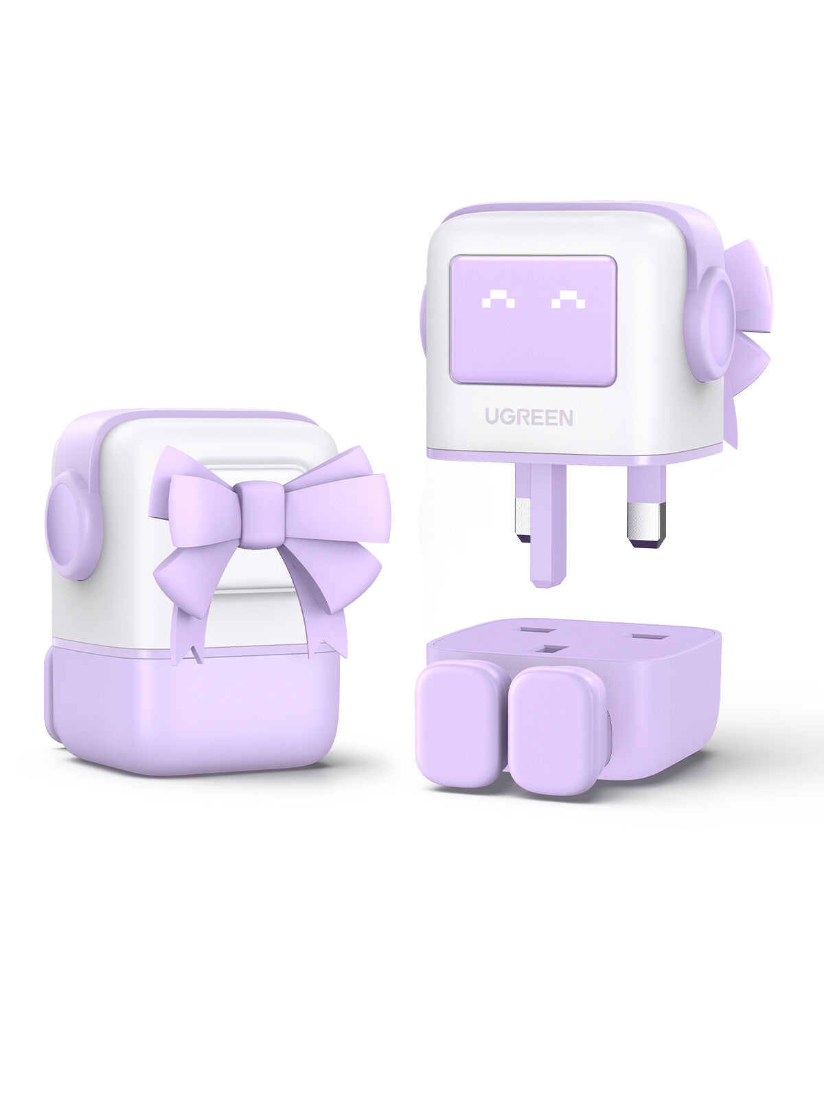 Ugreen USB-A+2C 65W UNO GAN CHARGER Mobile computer, Mobile phone, Laptop, Tablet, Watch AC, USB Indoor