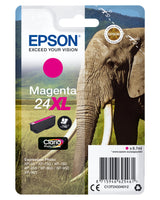 Epson Elephant Singlepack Magenta 24XL Claria Photo HD Ink