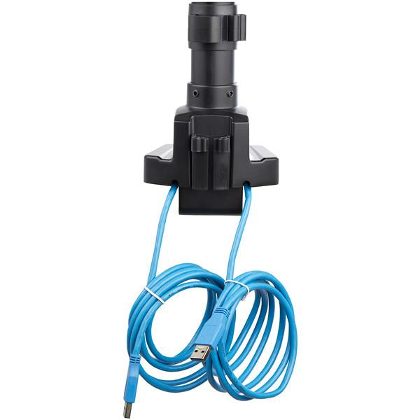 StarTech.com Desk Mount Monitor Arm with 2x USB 3.0 Ports, Full Motion Single Monitor Mount, up to 34" (17.6lb/8kg) VESA Display, Clamp/Grommet Mount, Mechanical Spring