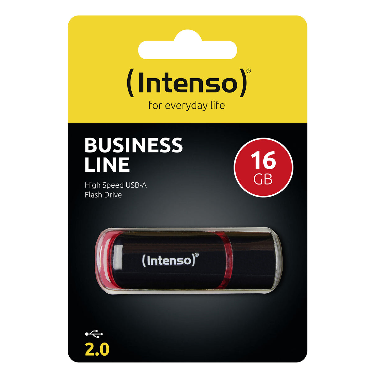Intenso 16GB USB2.0 USB flash drive USB Type-A 2.0 Black, Red