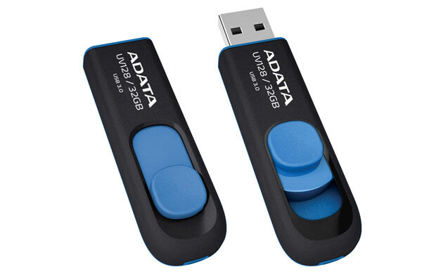 ADATA DashDrive UV128 128GB USB flash drive USB Type-A 3.2 Gen 1 (3.1 Gen 1) Black, Blue