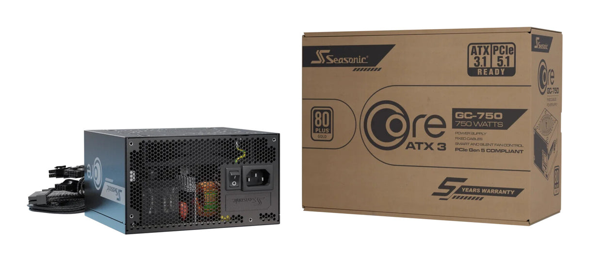 Seasonic CORE GC-750 ATX 3.1 power supply unit 750 W 20+4 pin ATX Black