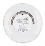 Manhattan Sound Science Bluetooth Speaker, 5 hour Playback time, Range 10m, microSD card reader (32GB), Aux 3.5mm connector, Output 3W, USB-A charging cable included, 1200mAH battery, Bluetooth v5, Built-in hanger, White, 3 Year Warranty