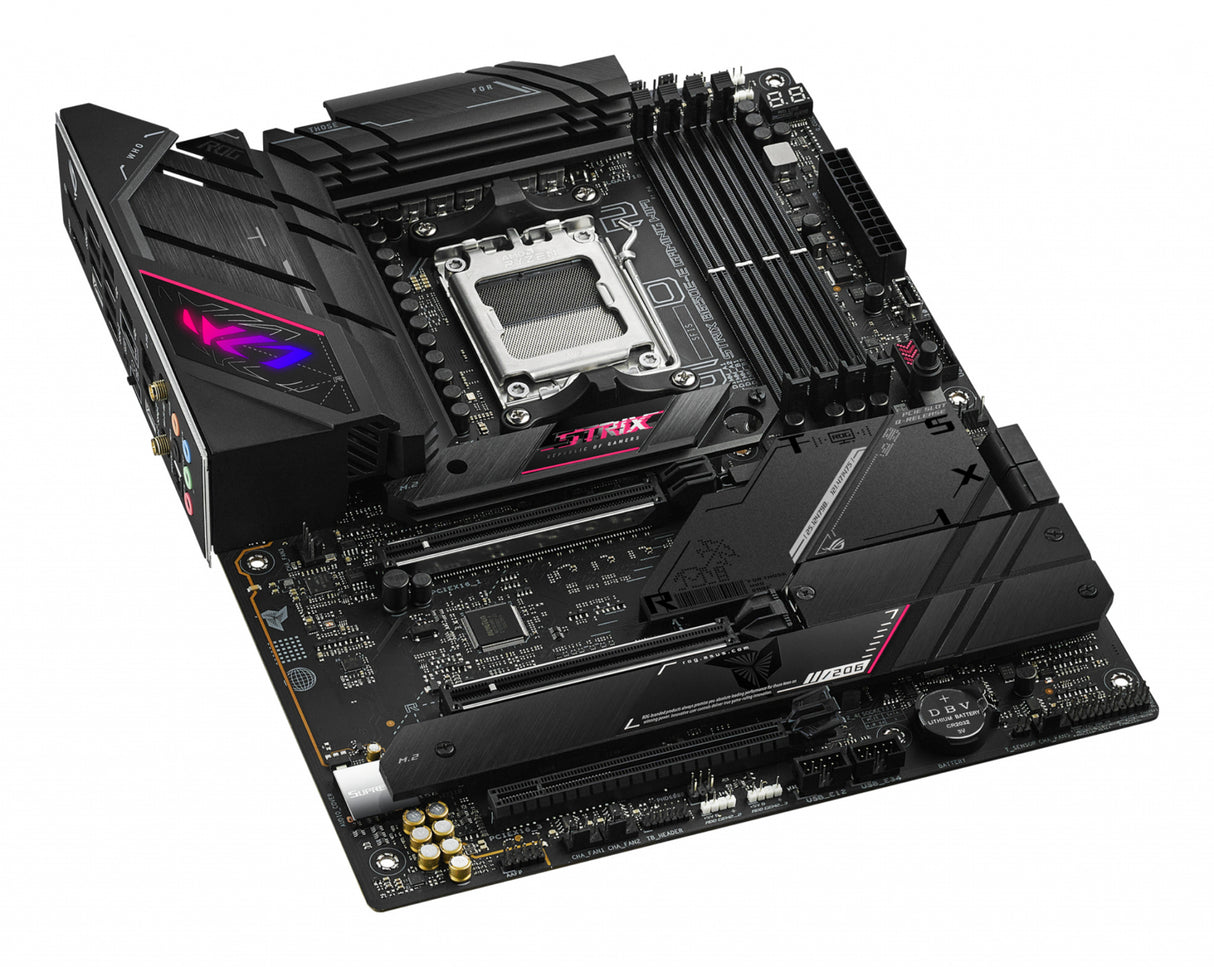 Asus ROG STRIX B650E-E GAMING WIFI, AMD B650, AM5, ATX, 4 DDR5, HDMI, DP, Wi-Fi 6E, LAN 2,5G, PCIe5, RVB, 4x M.2