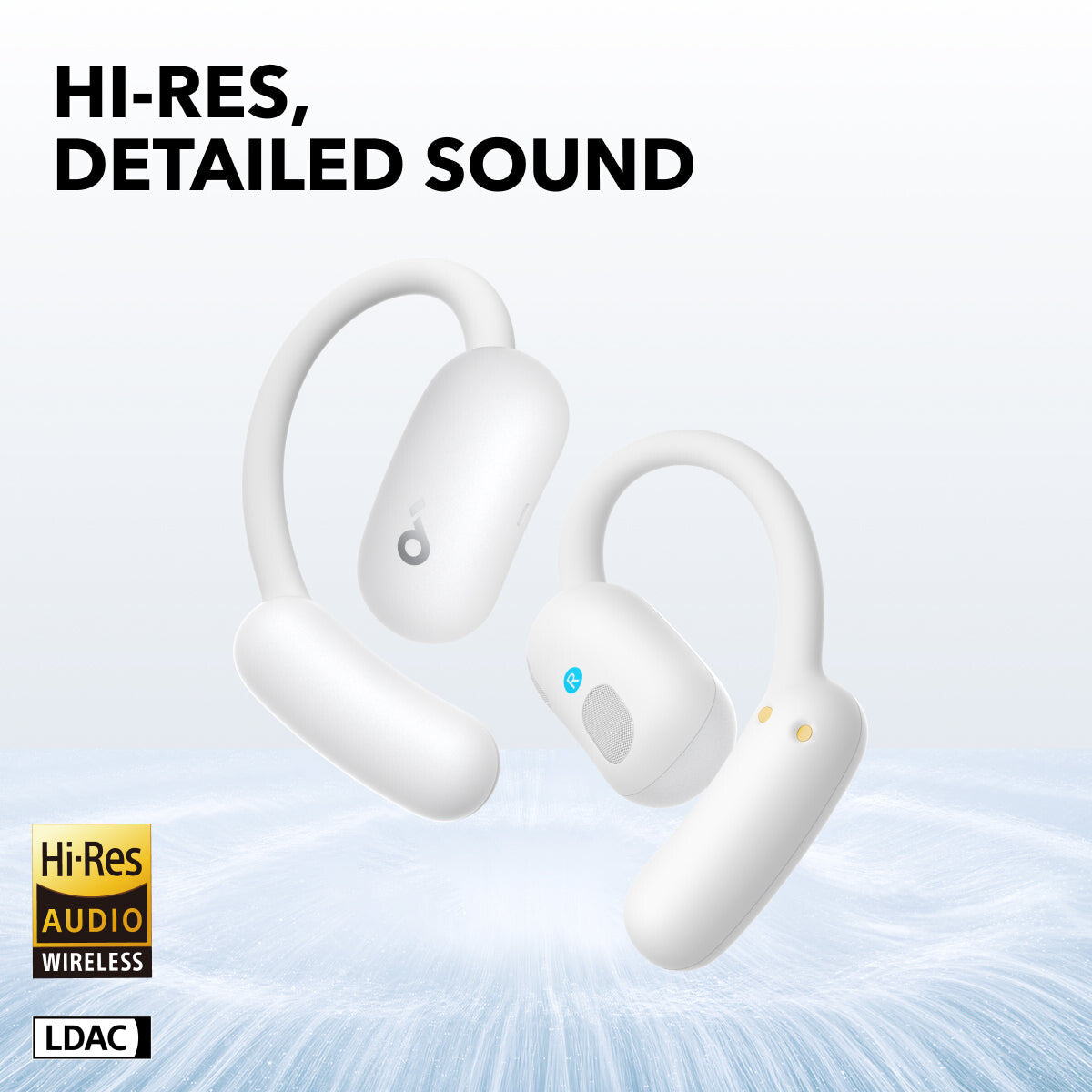 Soundcore AeroFit 2 Headphones Wireless Open-ear Calls/Music/Sport/Everyday Bluetooth White