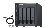 QNAP TR-004 HDD/SSD enclosure Black 2.5/3.5"