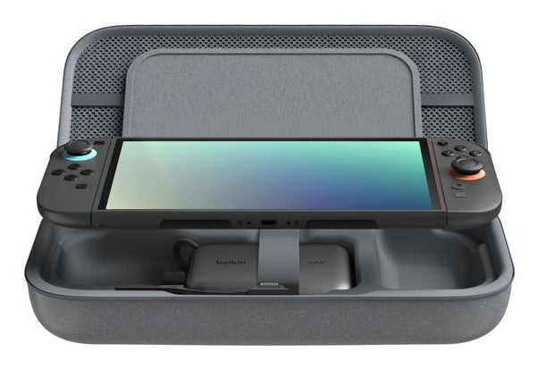 Belkin ENA001hqCH-V2 Travel case Nintendo Mesh, Polyester, Velvet Charcoal