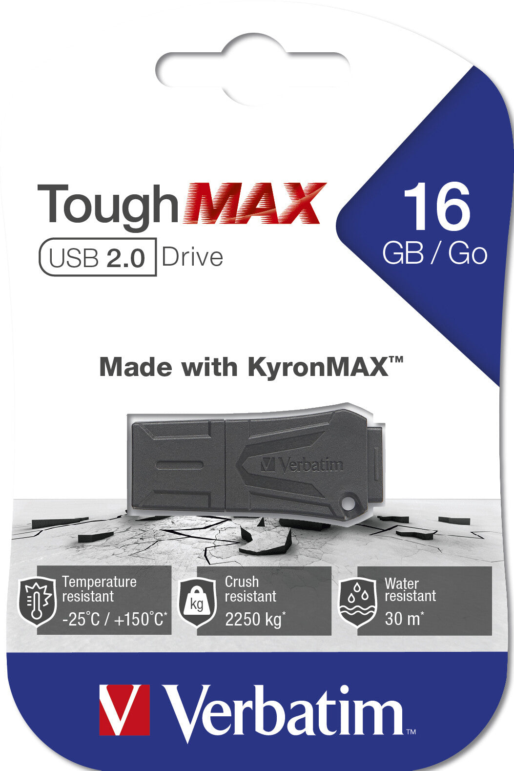 Verbatim ToughMAX - USB Drive 16 GB - Black