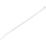 StarTech.com 10"(25cm) Cable Ties - 1/8"(4mm) wide, 2-5/8"(68mm) Bundle Diameter, 50lb(22kg) Tensile Strength, Nylon Self Locking Zip Ties w/Curved Tip, 94V-2/UL Listed, 1000 Pack - White - TAA