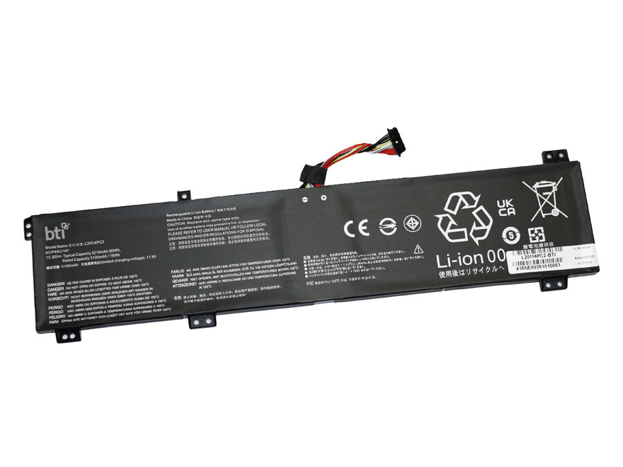 BTI 5B11B48824 compatible 80Wh 4-cell battery for LENOVO LEGION 5-17ACH6