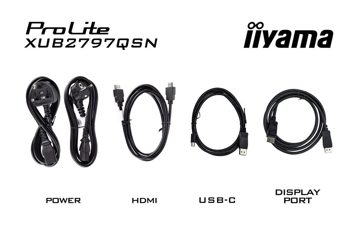 iiyama ProLite XUB2797QSN-B2 computer monitor 68.6 cm (27") 2560 x 1440 pixels Quad HD LED Black