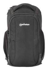 Manhattan Amsterdam Sling Backpack 13.3", Anti Theft, Black, Top Load Backpack, Carrier with Single Shoulder Strap for Notebooks and Tablets up to 13.3", Premium Padding, Front and Multiple Interior Pockets, Water-Resistant, Three Year Warranty