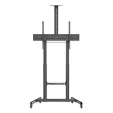 Manhattan Trolley Mount Stand for TV & Monitors (crank handle height adjust), For screens: 37" to 120",VESA compatability:all between 200x200 to 1000x600mm -check the dimensions of the four mounting holes on back of screen to ensure it fits,Max 120kg,1180