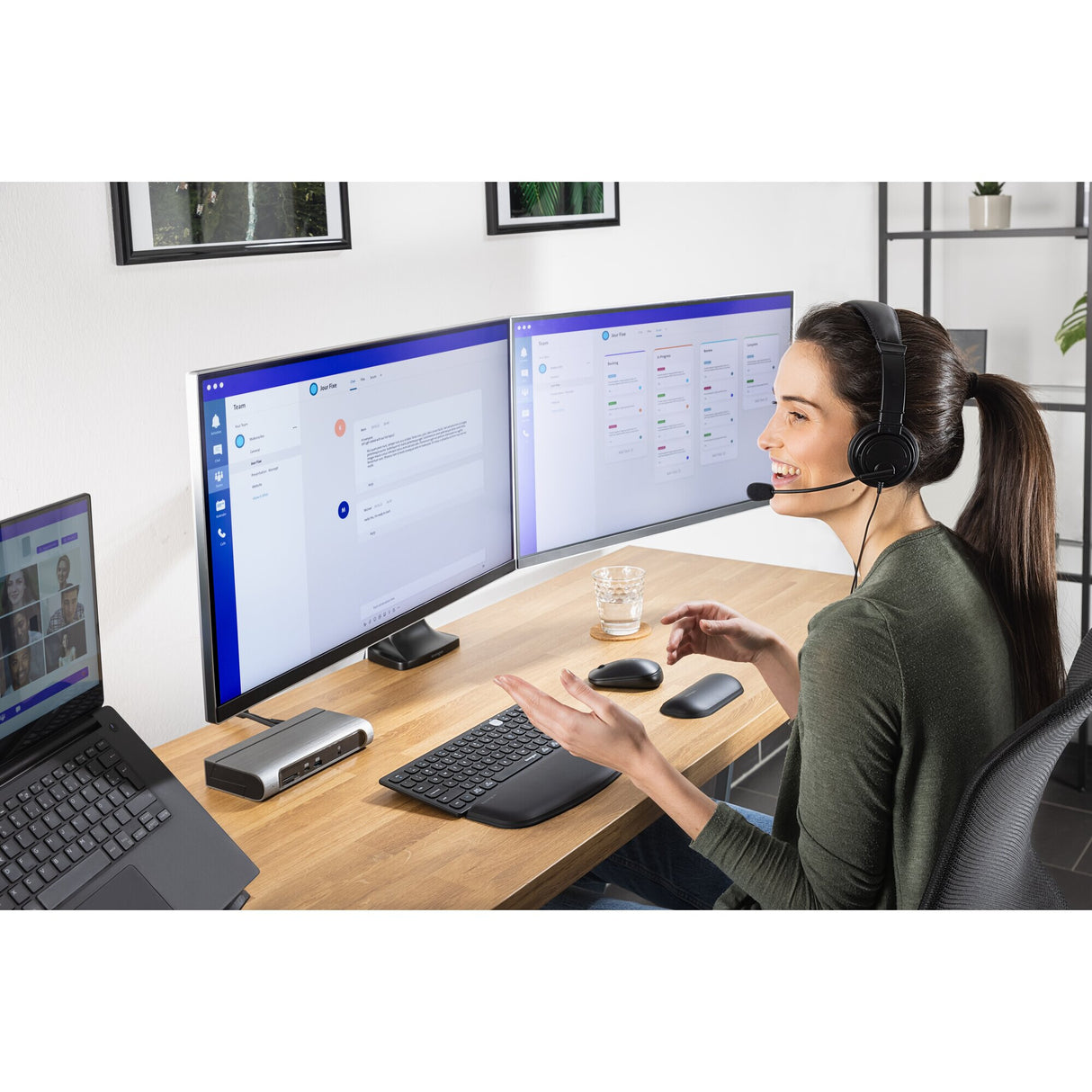 Kensington SmartFit One-Touch Height-Adjustable Dual Monitor Arm