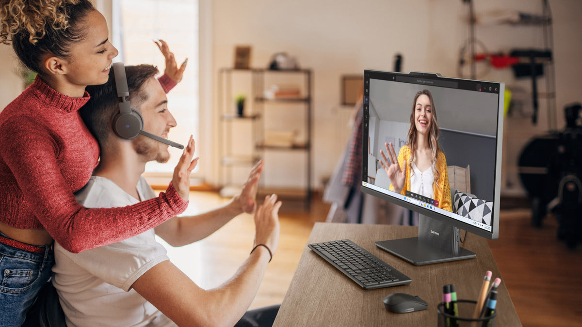 Lenovo IdeaCentre AIO 24ARR9 AMD Ryzen™ 5 7533HS 60.5 cm (23.8") 1920 x 1080 pixels All-in-One PC 16 GB DDR5-SDRAM 512 GB SSD Windows 11 Home Wi-Fi 6 (802.11ax) Grey