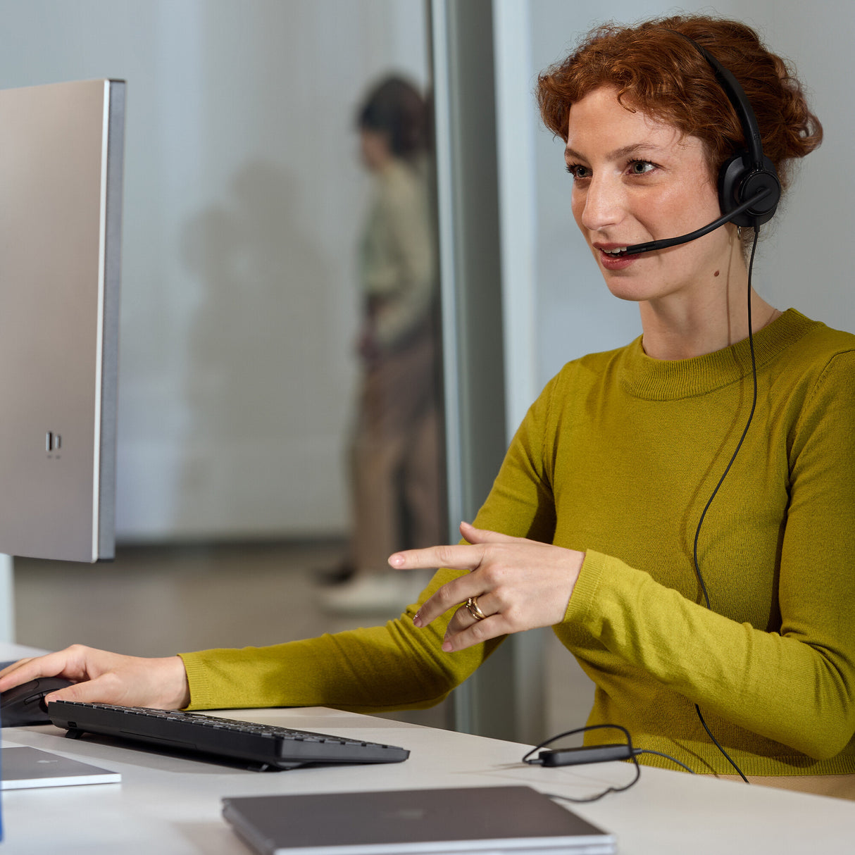 HP Poly Mission 415 Monaural USB Wired Headset (Bulk)