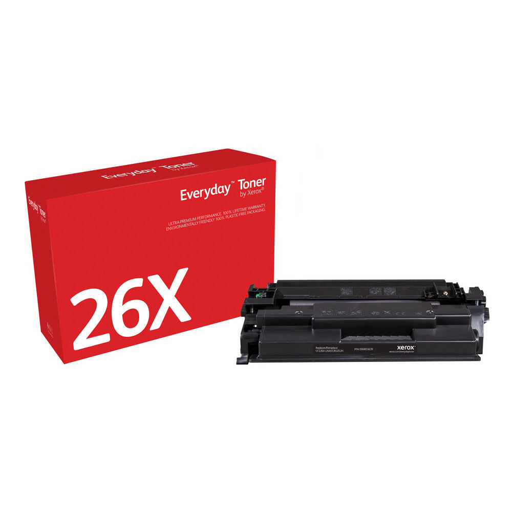 EverydayTM Black Toner by Xerox compatible with HP 26A (CF226A), Standard capacity