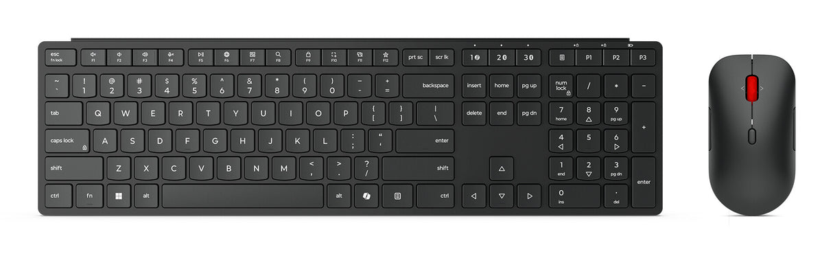 Lenovo 4X31S04847 keyboard Mouse included Home/Office RF Wireless + Bluetooth UK English Black