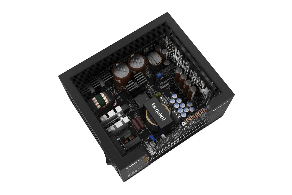 ¡Tranquilizarse! PSU Dark Power de 850 W, 13, totalmente modular, ventilador dinámico fluido, titanio 80+, ATX 3.0, PCIe 5.0, carril cuádruple, frontal de fuente de alimentación de malla completa, llave OC