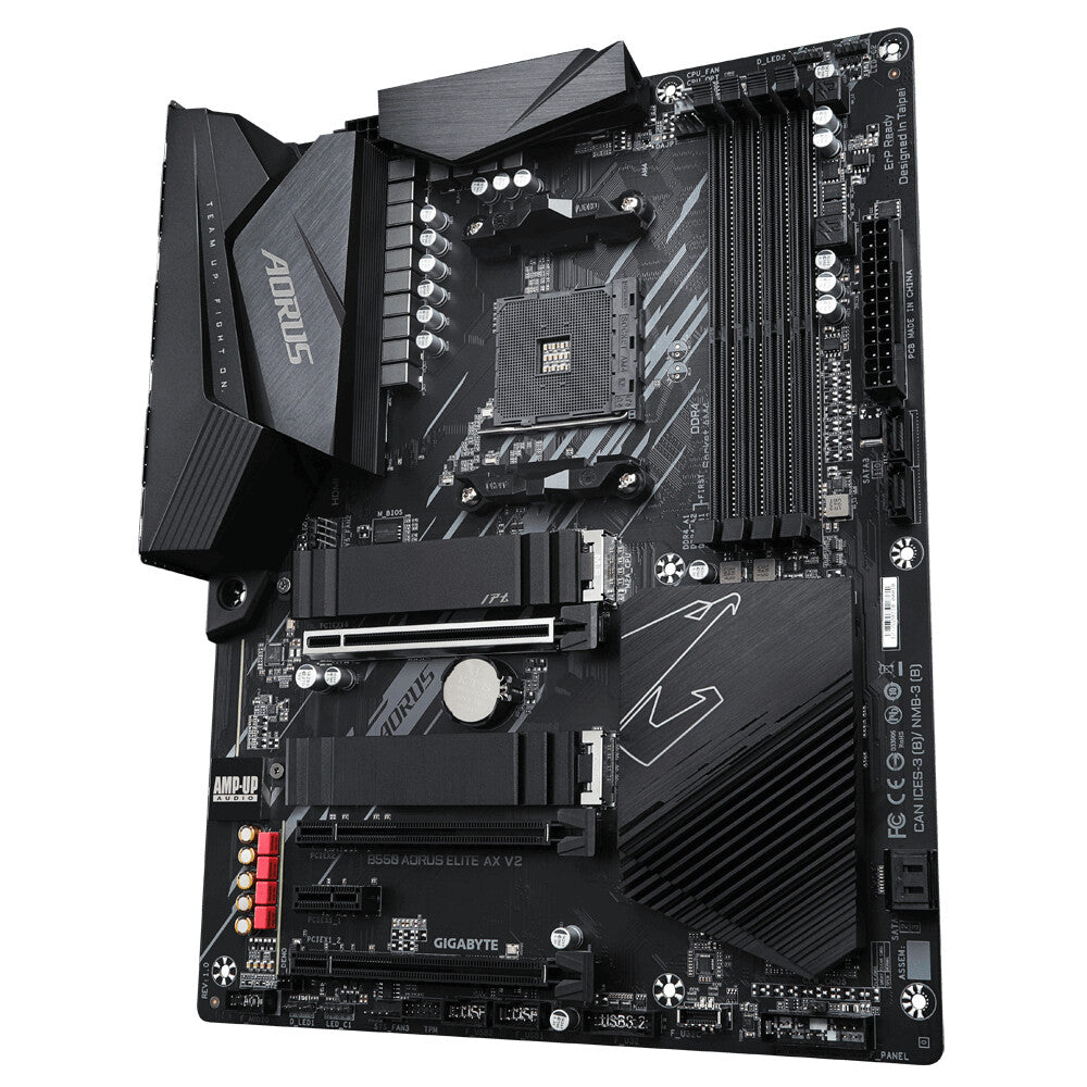 Placa base Gigabyte B550 AORUS ELITE AX V2 AMD Socket AM4 ATX HDMI/DIsplayPort WiFi 6 M.2 RGB USB 3.2 Tipo-C