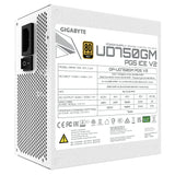GIGABYTE UD750GM PG5 V2 ICE Power Supply Unit- PCIe Gen 5.1, 80 PLUS Gold, Fully Modular Design, 120mm Fan, ATX 3.1 compatible, EU Plug