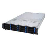 ASUS RS521A-E12-RS12U Socket SP5 Rack (2U) Black, Silver