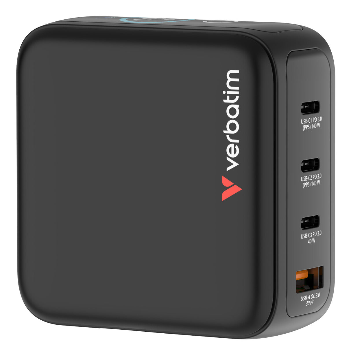 Verbatim Mini GaN Charger 140W with Display