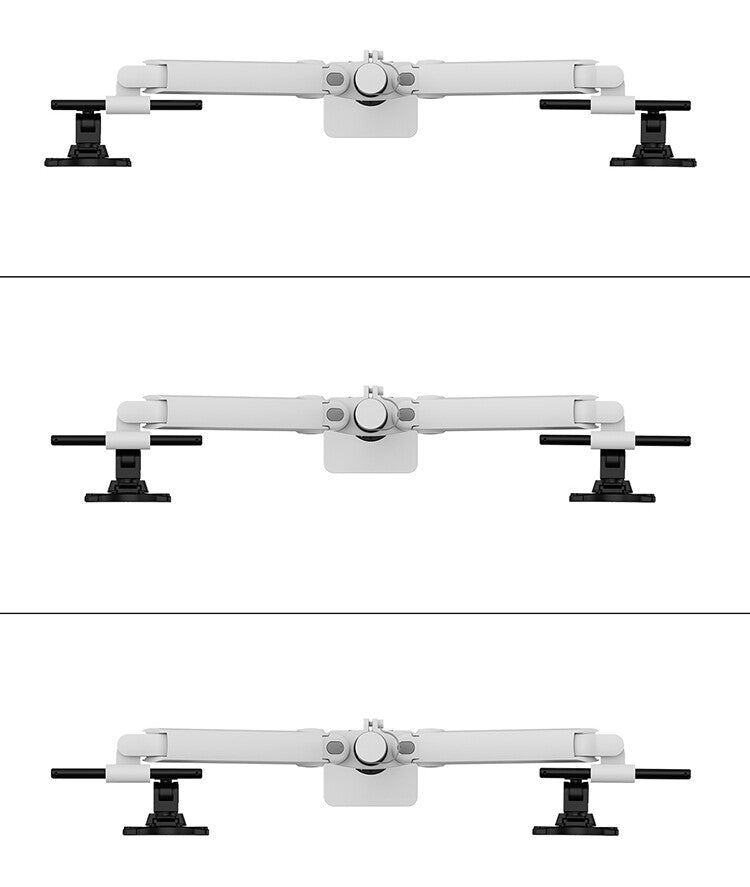 Neomounts DS65S-950WH2 Monitor arm 24-34" - gas spring - Topfix - multi-adjustable - 180°-stop